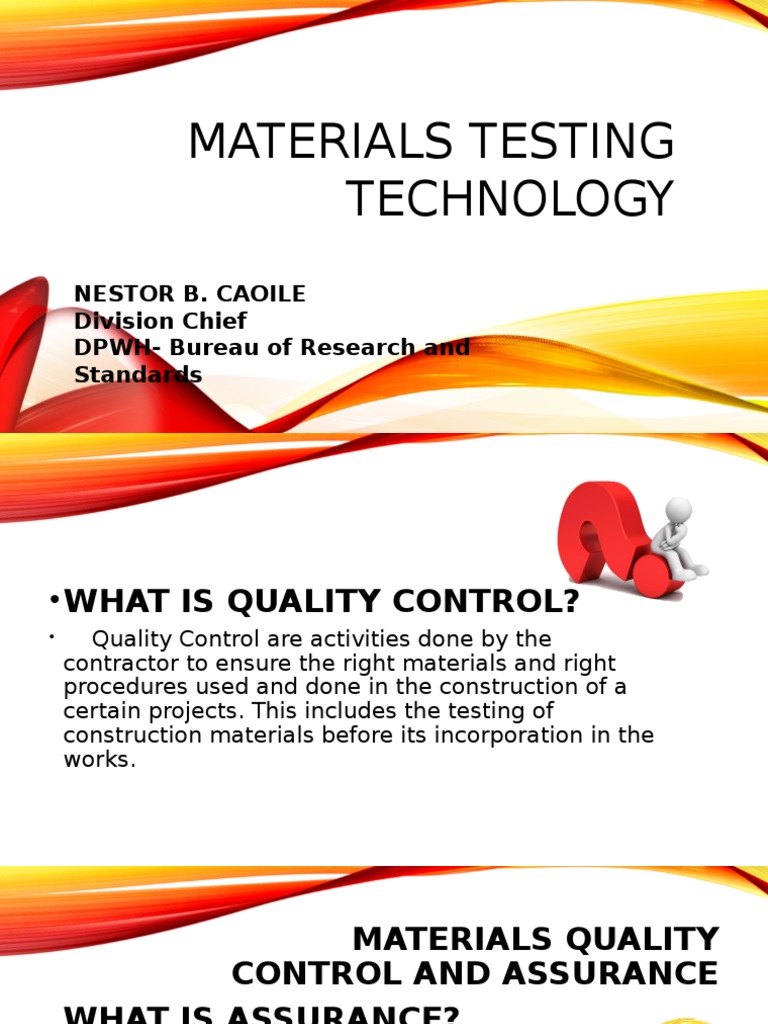Materials Testing for Quality Control | PDF | Asphalt | Concrete