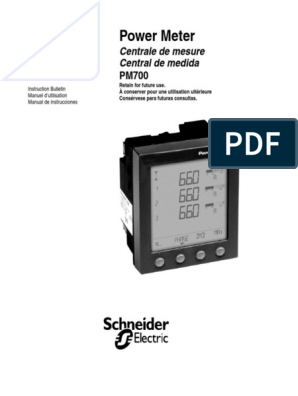 RS485 basic readings THD Schneider Power Logic PM710 min/max 