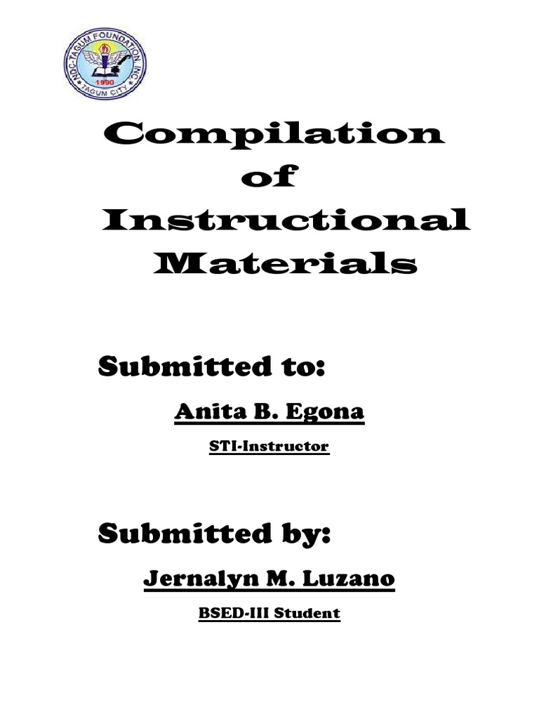 Compilation of Instructional Materials PDF
