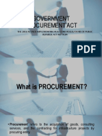Government Procurement Act Report