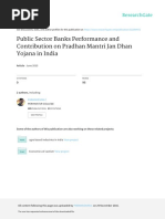 PublicSectorBanksPerformanceandContributiononPradhanMantriJanDhanYojanainIndia