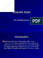 Sharukh khan - An entrepreneur