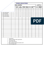 Skill Matrix F