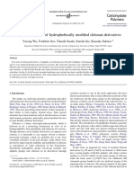 Layered Structures of Hydrophobically Modified Chitosan Derivatives