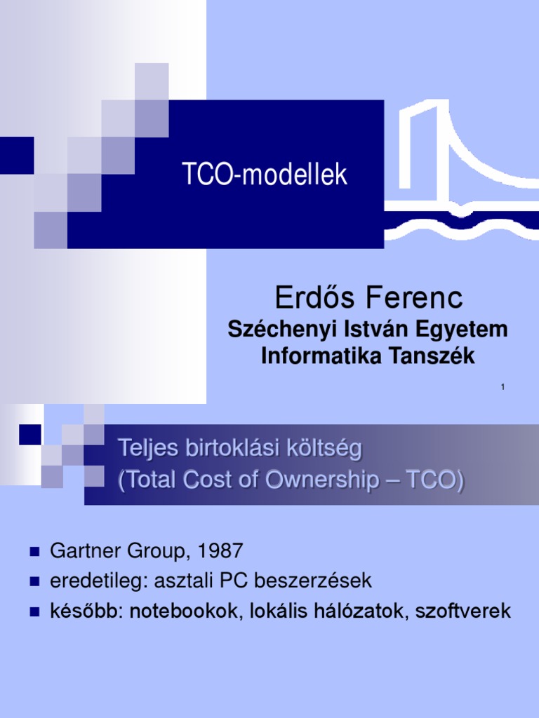 TCO Modellek | PDF