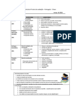 Matriz Do 4º Teste de Avaliação - Português - 5ºano: Domínios Estrutura Conteúdos I Parte - Leitura 20%