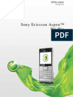 Sony Ericsson Aspen™: M1i, M1a