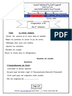 Composition Et Corrige Francais 3AP T2 2016