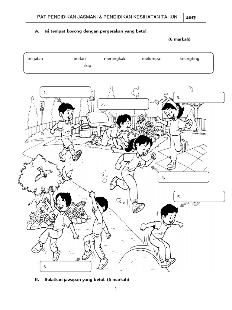 Soalan Peperiksaan Akhir Tahun Pjk T1 Pdf