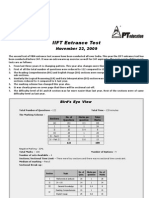 IIFT 2009 Analysis - Revise