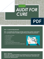 Job Audit For Cure