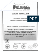 Directiva General N 008-2017-Gr-Junin-Grj Gri Sgslo - Normas y Procedimientos para La Liquidaci N T