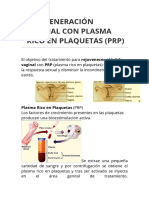 Bioregeneración Vaginal Con Plasma Rico en Plaquetas