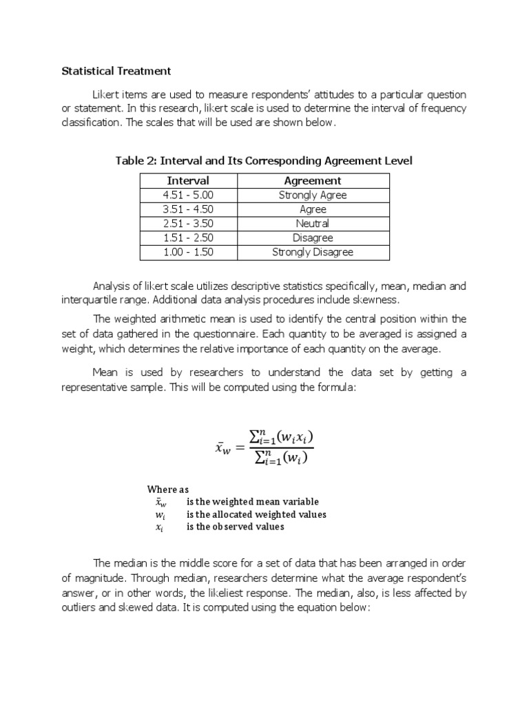 how to write statistical treatment of data in research proposal