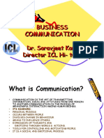 Business Communication Dr. Saravjeet Kaur Director ICL Hi-Tech