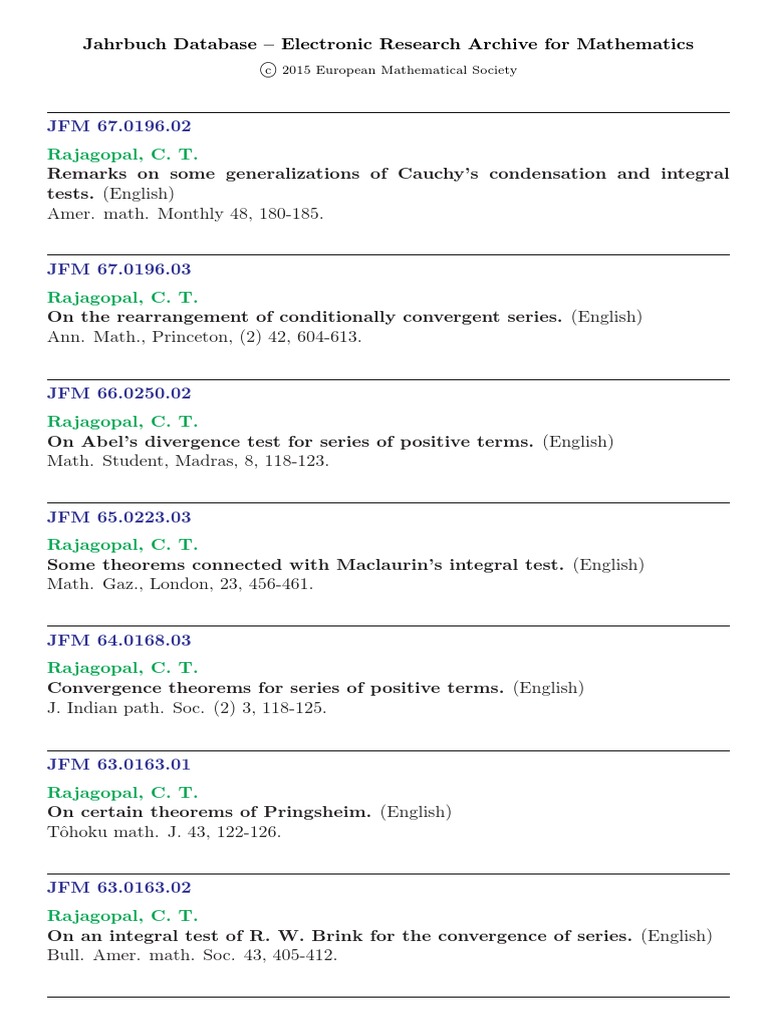 Mathematics Research Archive Overview | PDF | Teaching Methods ...