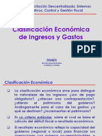 Clasificacion Economica Ingresos y Gastos