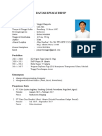 Daftar Riwayat Hidup