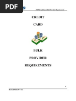 2008 credit card bulk provider requirements
