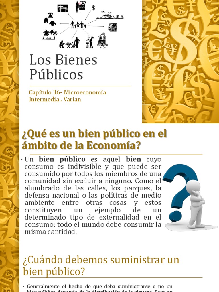 Los Bienes Públicos.pptx Bien público Eficiencia de Pareto