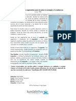 Respiración en tres segmentos para la salud y energía