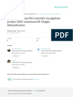 A Nonlinear Fuzzy PID Controller via Algebraic Product And