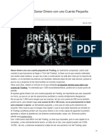 Consejos Para Ganar Dinero Con Una Cuenta Pequeña de Trading