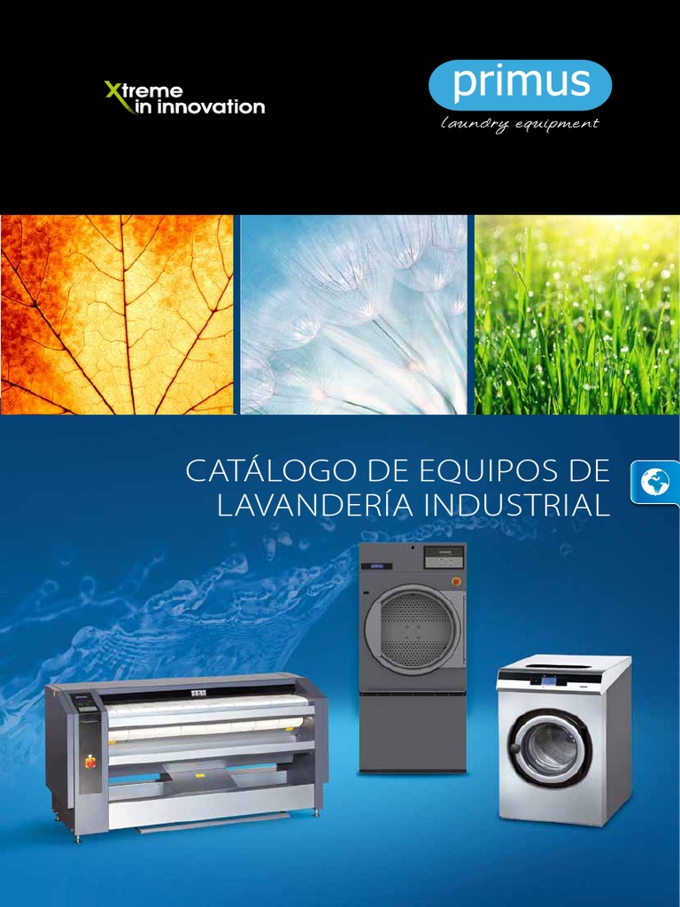 Catálogo de Lavadoras Industriales Primus | PDF | Bomba de calor ...