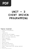 Unit - 3 Event Driven Programming