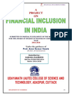 Financial Inclusion in India (2017) Sabana
