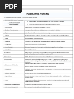 Psychiatric Nursing