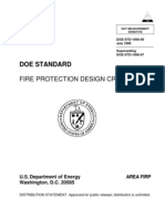Fire Protection Design Criteria
