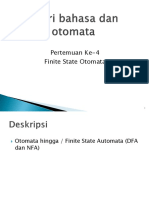 Finite State Otomata (FSA) dan Non Deterministic Finite Automata (NDFA