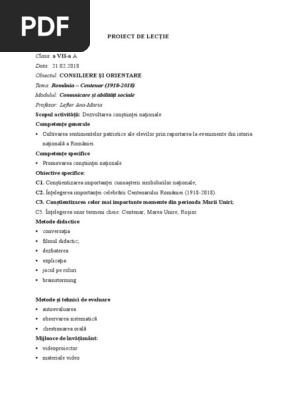 Lectie Demonstrativa