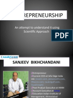 Entrepreneurship: An Attempt To Understand It Using Scientific Approach