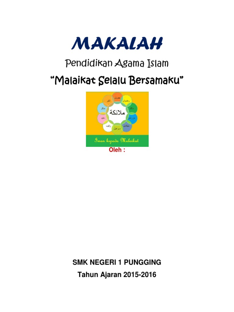 Makalah Malaikat Bersamaku