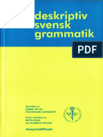 Svensk Deskriptiv Grammatik
