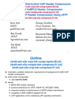 Requirements For End-To-End Voip Header Compression End-To-End Vompls Header Compression End-To-End Voip Header Compression Using CRTP