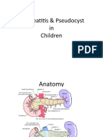 Pancreatitis & Pseudocyst in Children