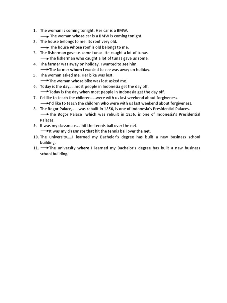 Contoh Soal Relative Clause | PDF