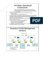 SDH Major Operational Components: - Regenerator Unit - Add-Drop Multiplexer or Terminal Multiplexer Unit