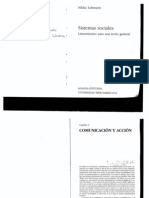 Luhmann - Sistemas Sociales - Cap. 4. Comunicación y Acción