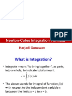 Newton-Cotes Integration Formula: Harjadi Gunawan