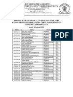 Jadwal Wawancara Calon Staf & Staf Ahli Bem FP Ub 2018