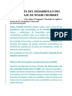 La Teoría Del Desarrollo Del Lenguaje de Noam Chomsky