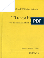 Leibniz - Theodicee (Ya Da Tanrının Haklı Kılınması)