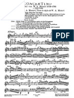 MILLIES Concertino in D Mozart 1st MVT VN PF PDF