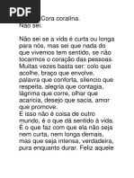 Poema Cora Coralina