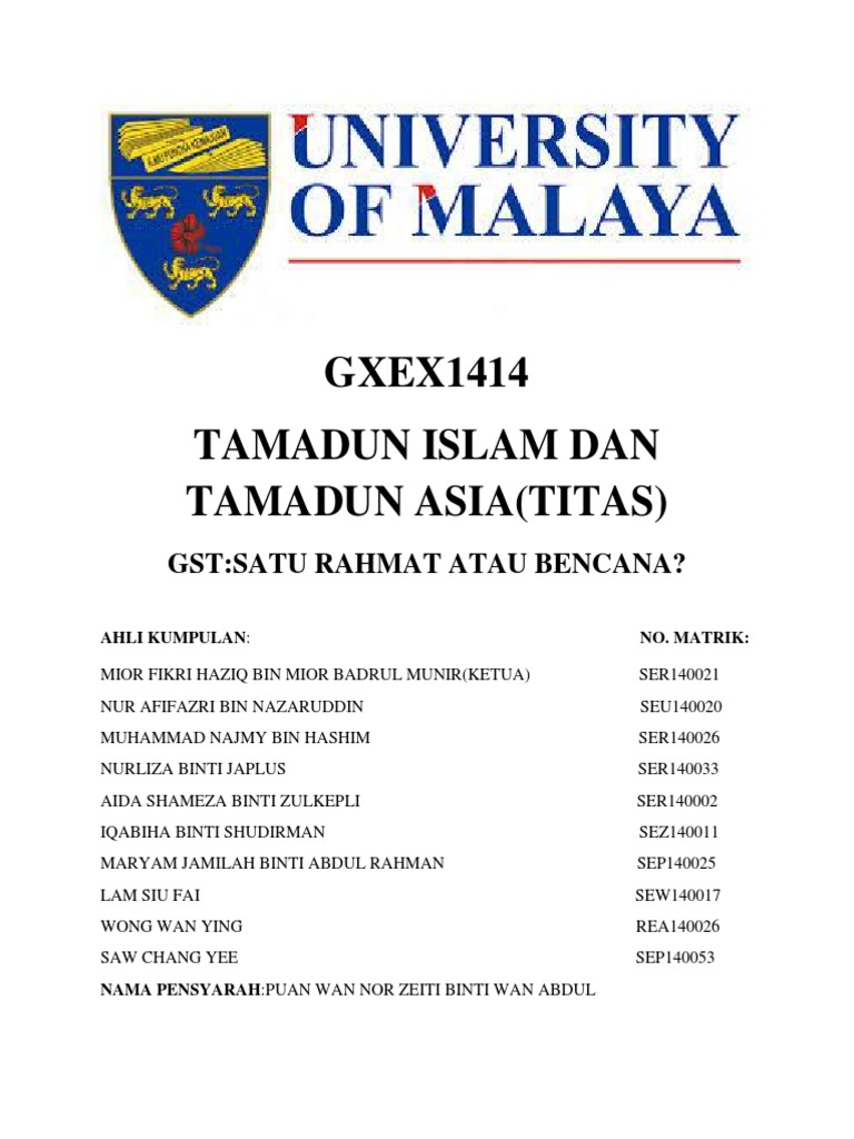 TITAS Report - GST | PDF