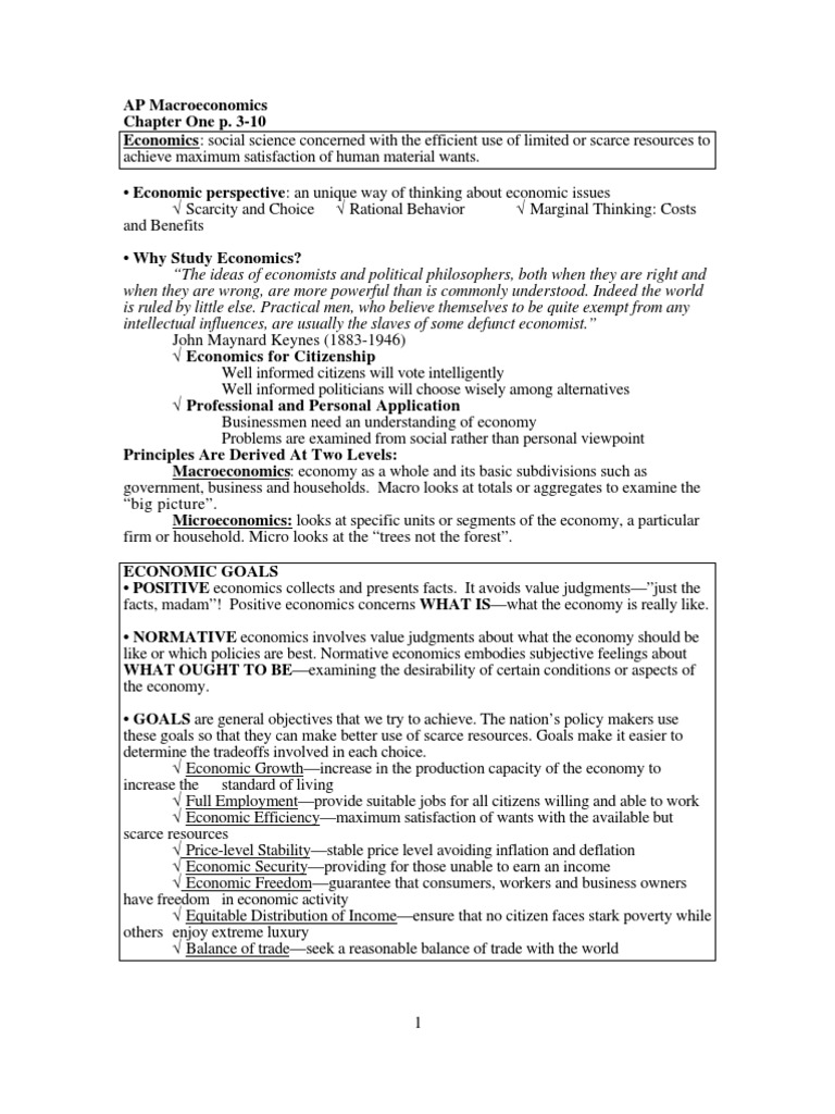 Macro Book Notes | PDF | Gross Domestic Product | Supply And Demand